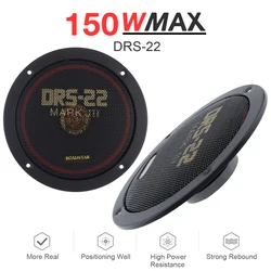 2pcs 6.5 Inch 150W Auto Full Range Frequency Car Coaxial Auto Music Stereo Hifi Speakers with Non Destructive Installation