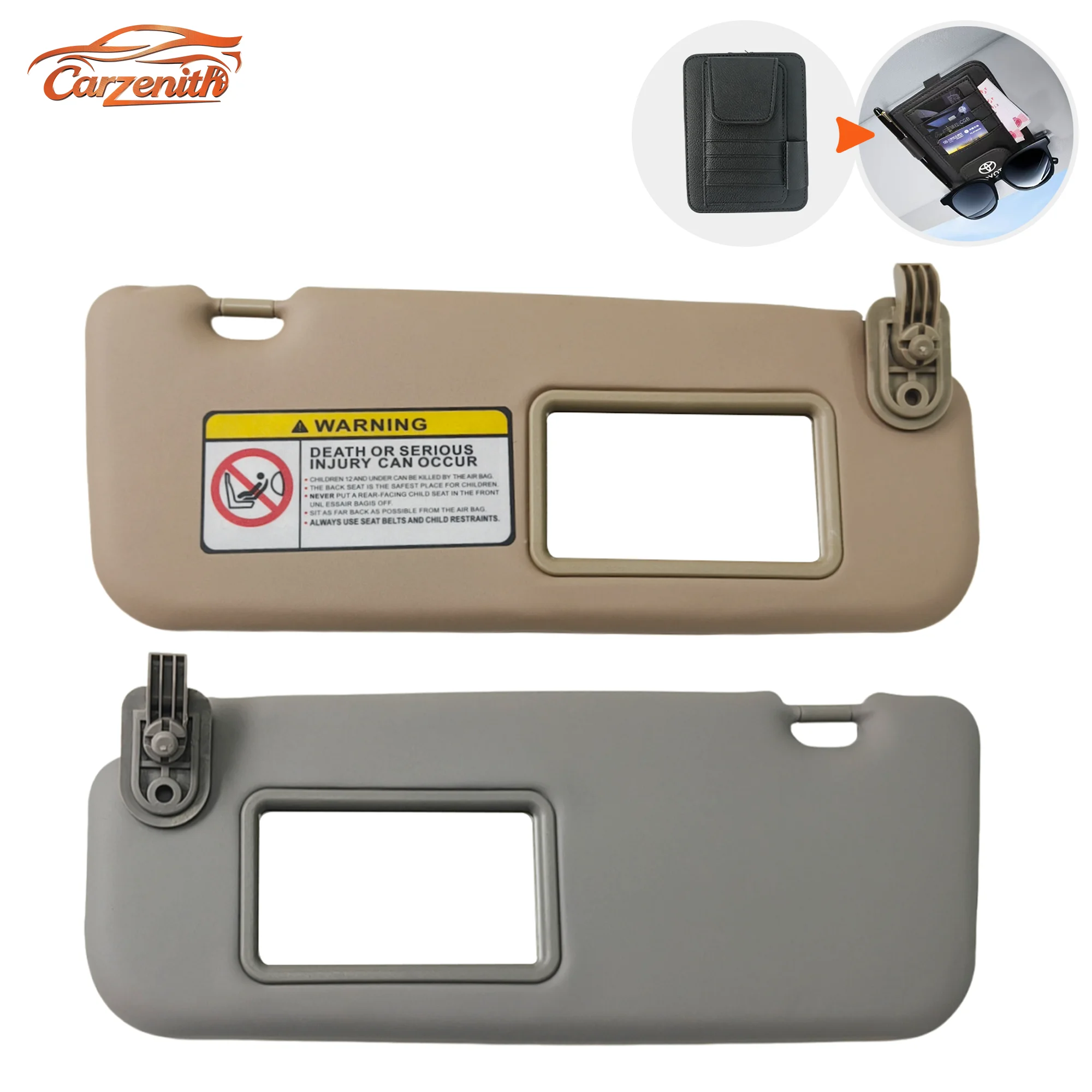 Sun Visor For Hyundai Accent RB 11 15 2010 2011 2012 2013 2014 2015 2016 2017 2018 2019 For Kia Rio III UB Solaris 14