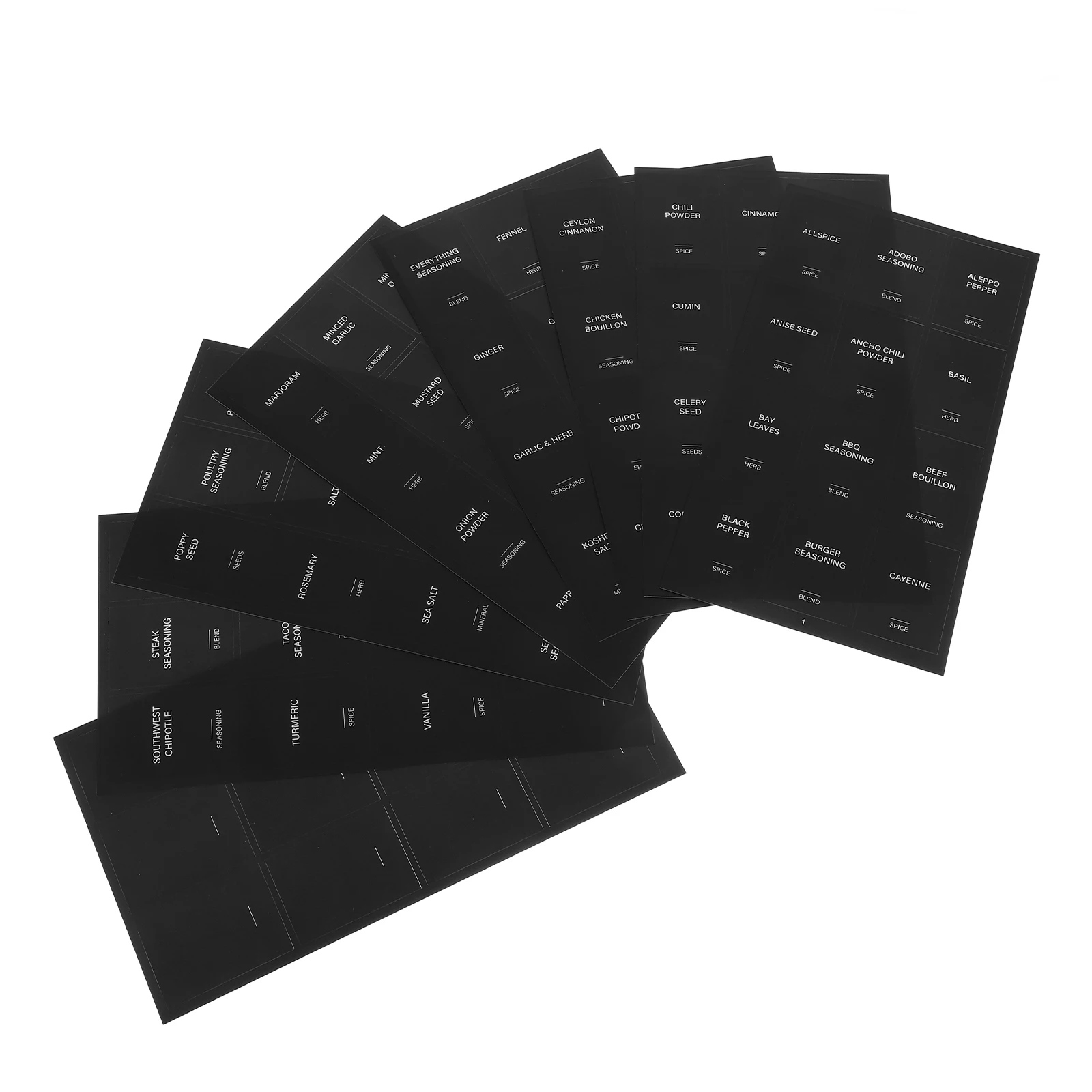 32 قطعة ملصقات توابل مستطيلة مقاومة للماء ذاتية اللصق لحاويات المطبخ جرة الطعام تنظيم مخزن التسمية ملصق