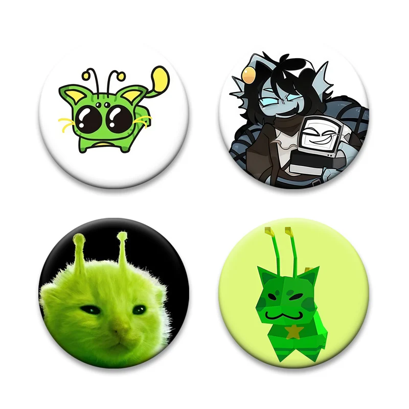Sebastian Solace Anime Pin Regretevator Gnarpy Cute Cartoon Badge Handmade Tinplate Brooches for Backpack Clothes Accessory Gift
