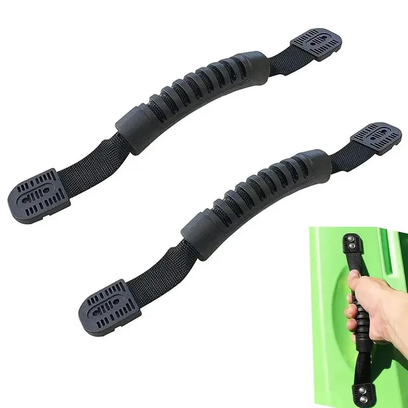 Conjunto de 2 Peças: Alça de Borracha para Caiaque – Alça de Plástico Resistente para Barco, Acessórios DIY para Iates e Canoas para Caiaque