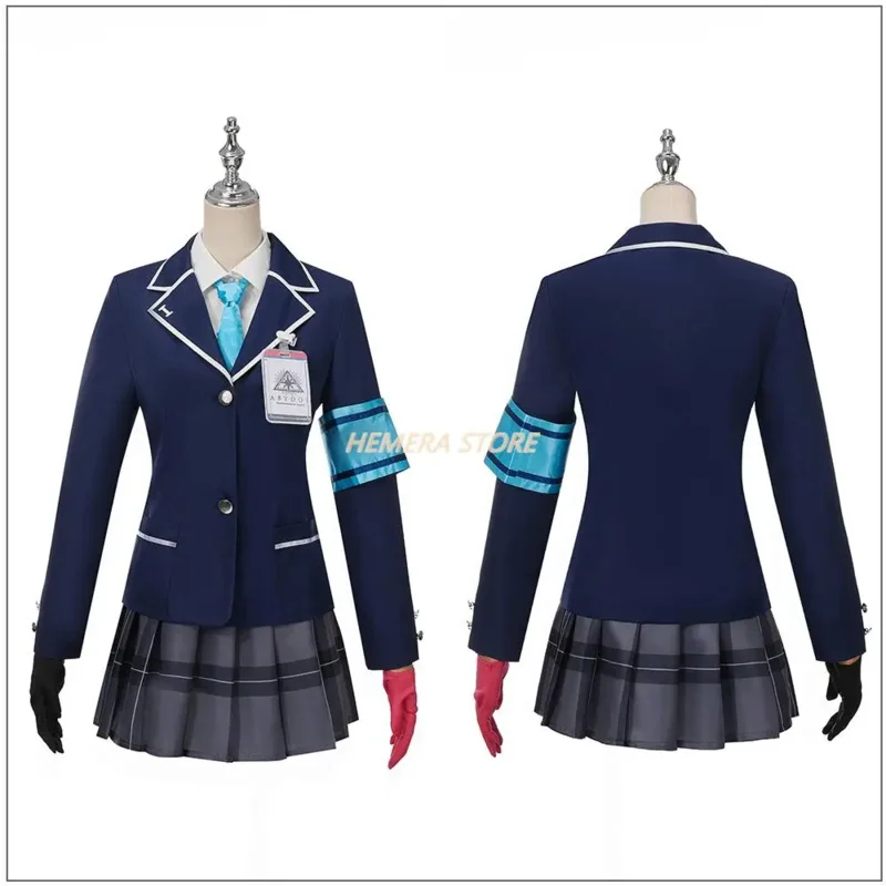 Anime blu Archivio sunaookami Shiroko Kuromi Serika Takanashi homino Natsume Iroha costume cosplay per le donne uniforme Halloween