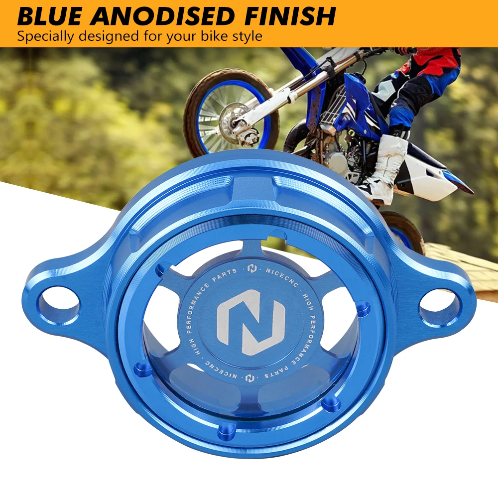Para YAMAHA WR YZF WRF 250 450 YZ 250F 450F 250FX 450FX YZ250F YZ450F WR250F WR450F tapa de filtro de aceite de Motor protector de enchufe NICECNC