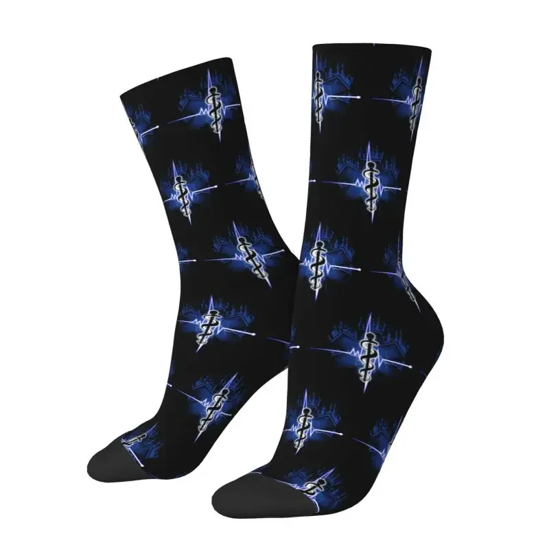 Fashion Emt Star Of Life Socks Women Male Men Breathable Hip Hop Non-Slip Funny Paramedic Medical Football Sports Socks