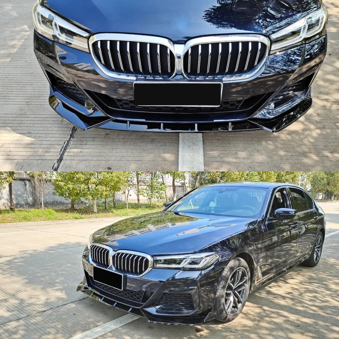 

For BMW 5 Series G30 2021-2023 525i 530i 540i Tuning Accessories Front Spoiler Chin Splitter Bumper Lip Deflector Trim Body Kit