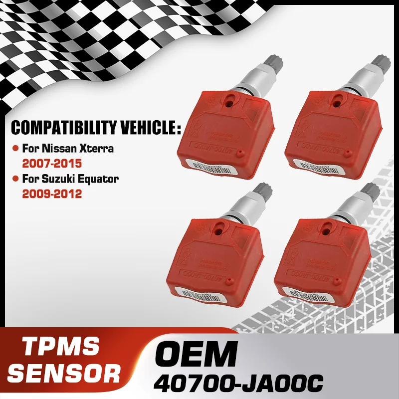 

1/4Pcs TPMS Tire Pressure Sensor Monitoring System For Nissan Xterra 2007-2015 Suzuki Equator 2009-2012 40700-JA00C Accessories