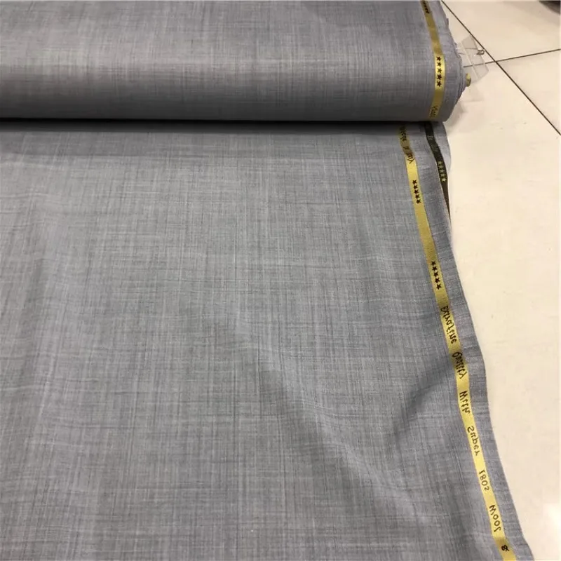 1/1.5/3.5meter Light Gray High Quality Imported Wool Fabric Suit Clothing Fabric Anti-wrinkle  Mens Atiku Fabrics S180
