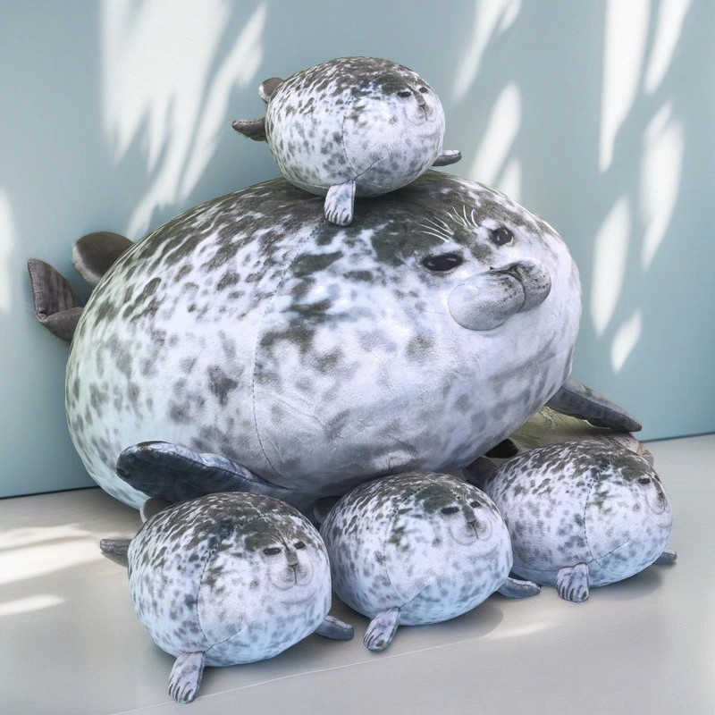 ใหม่ Angry Blob Seal หมอน Chubby 3d ความแปลกใหม่ตุ๊กตา Plush ตุ๊กตาของเล่นเด็ก Sleeping โยนหมอนของขวัญเด็กหญิง