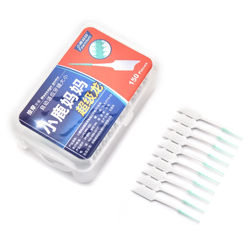 16/36/150Pc/box Silicone Interdental Brushes Super Soft Dental Cleaning Brush Teeth Care Dental Floss Toothpicks Limpieza Dental