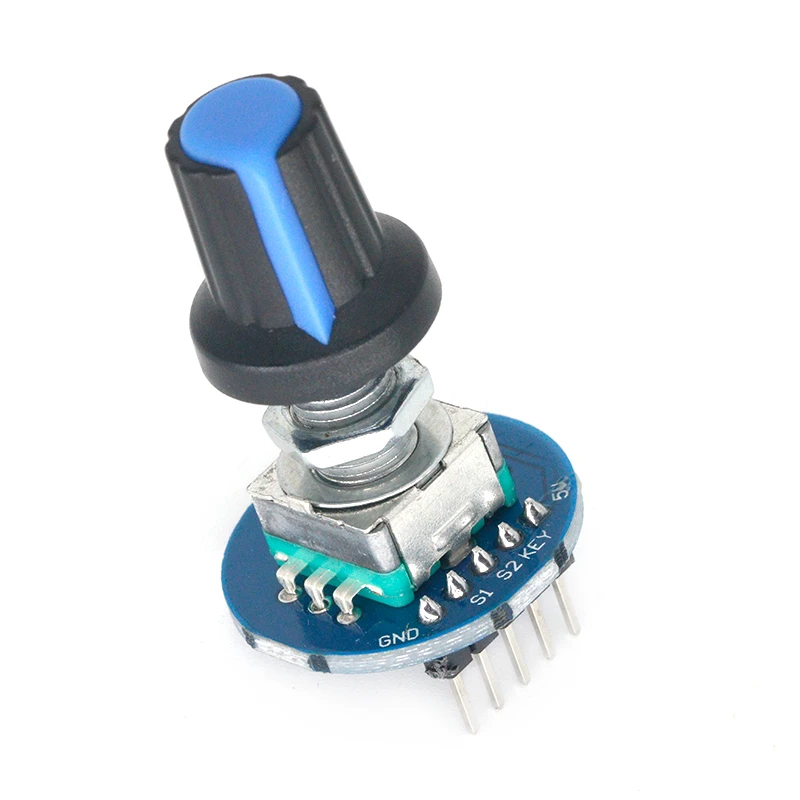 Rotary Encoder Module 5V Brick Sensor Ontwikkeling Ronde Audio Roterende Potentiometer Knop Cap Voor Arduino