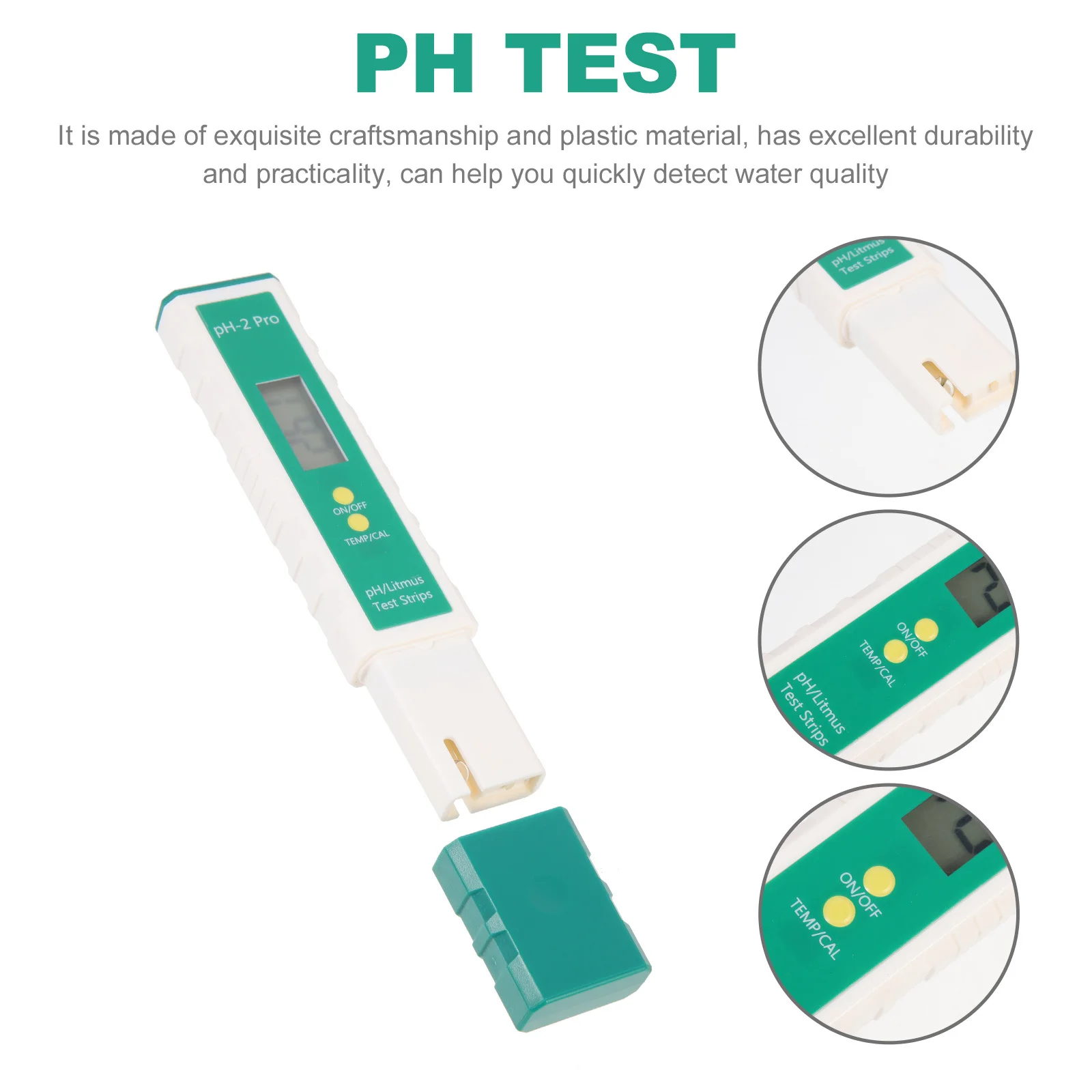 

1Set Digital Water Tester Pen PH Meter Temperature Multipurpose Practical Portable for Home Use PH Test Water Digital Tester Pen