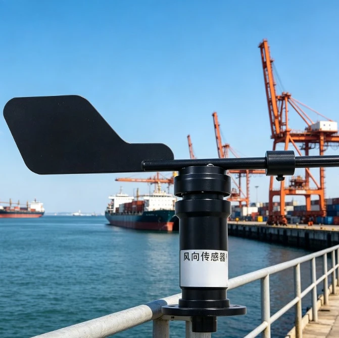 Wind Direction Sensor Transmitter Alloy Metal Wind Vane 0-360° 16 Directions RS485 4-20mA 0-5V Output