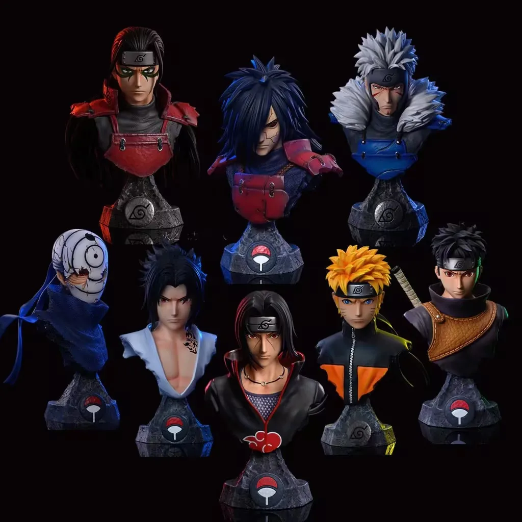 15cm NARUTO Bust Statue Uchiha Sasuke Uchiha Madara Uchiha Shisui Uzumaki Naruto Uchiha Itachi Action Figure Model Ornaments