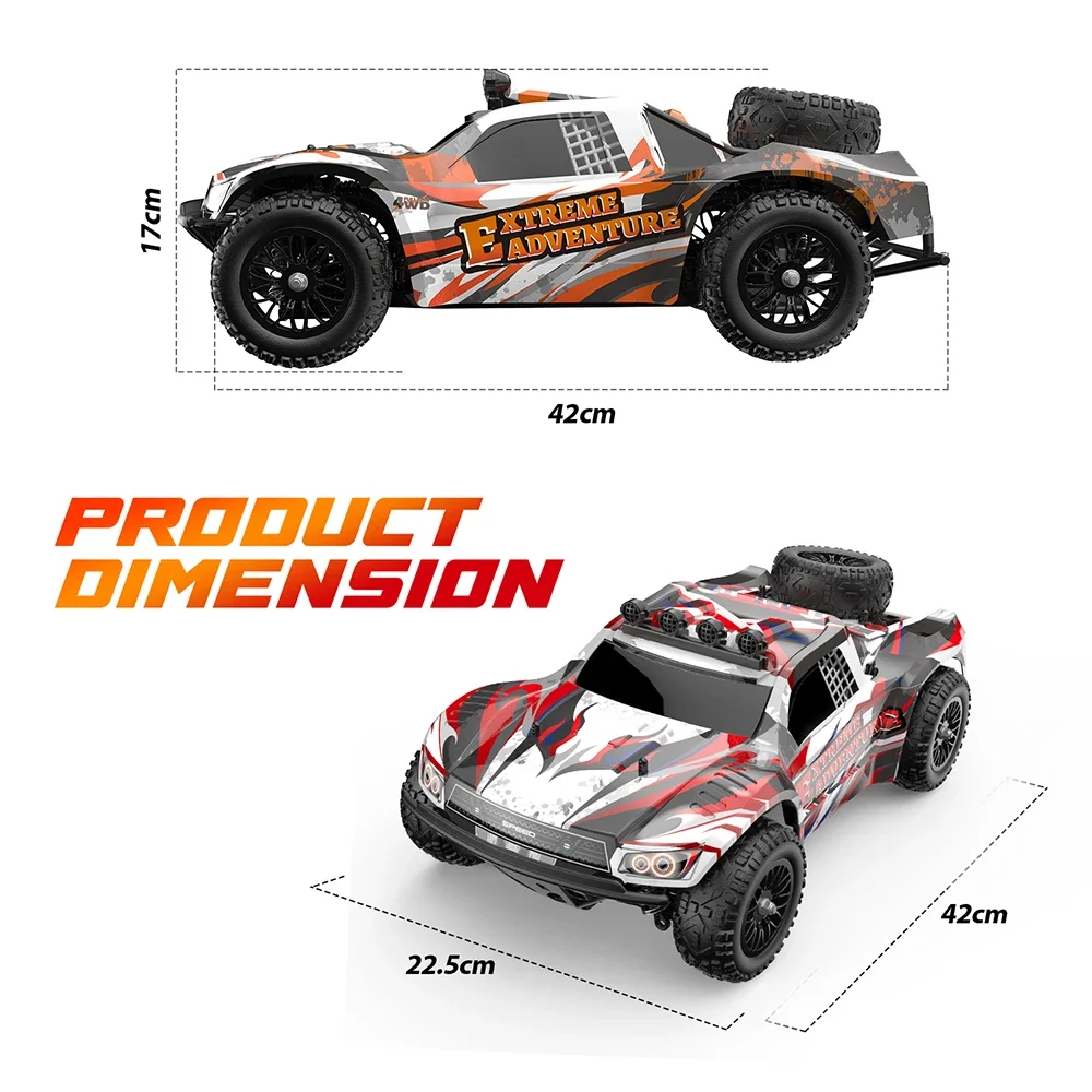 201E 1:10 70 KM/H 2.4G RC auto 2845 Brushless 4WD elettrico ad alta velocità fuoristrada telecomando Drift VS Wltoys 104009 giocattoli