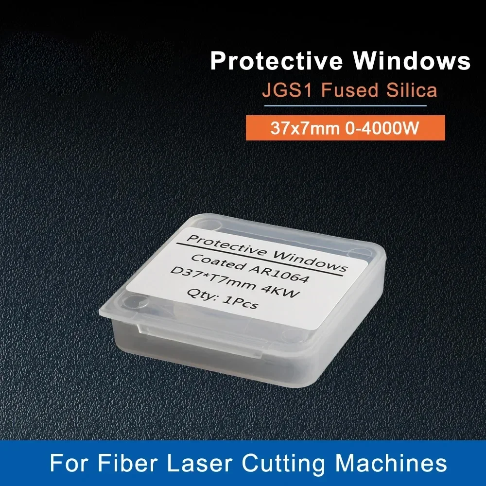 

10pcs/lot Protective Windows Size: 37*7mm Quartz Fused Silica Fiber Laser P0595-58601 D37 d7 0-4000W Laser Cutting