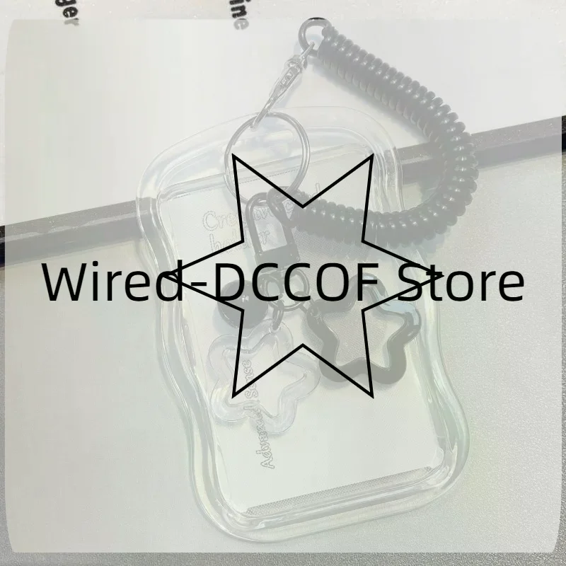 Kpop Photocard Holder Photo Display Holder With Star Keychain Idol Picture Protector Sleeves Credit ID Cards Protective Case