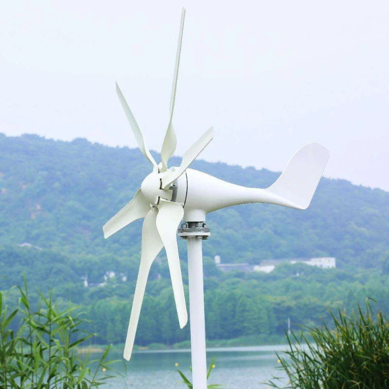 Free Energy Windmill Custom Logo 100W To 1KW Horizontal Wind Turbine Generator For On Grid Wind System