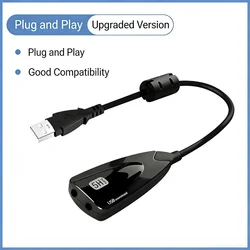 5HV2 stereo 7.1 channel with cable sound card USB sound card Computer games dedicated external high-end sound card