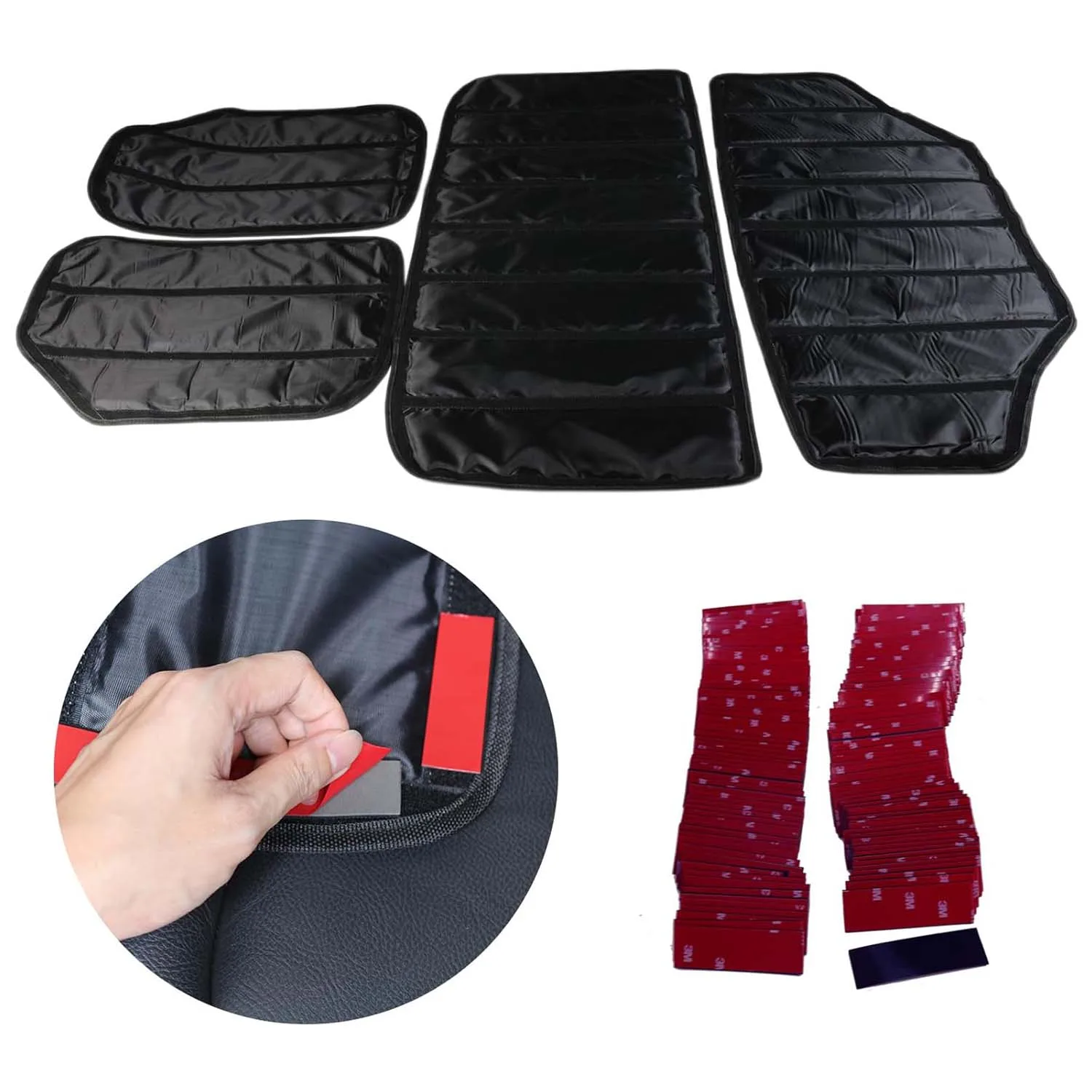 Hardtop Roof Heat Insulation Sound Deadener Cotton For 2011-2018 Jeep Wrangler JK 4 Doors Thermal Noise Reduction Headliner Pad