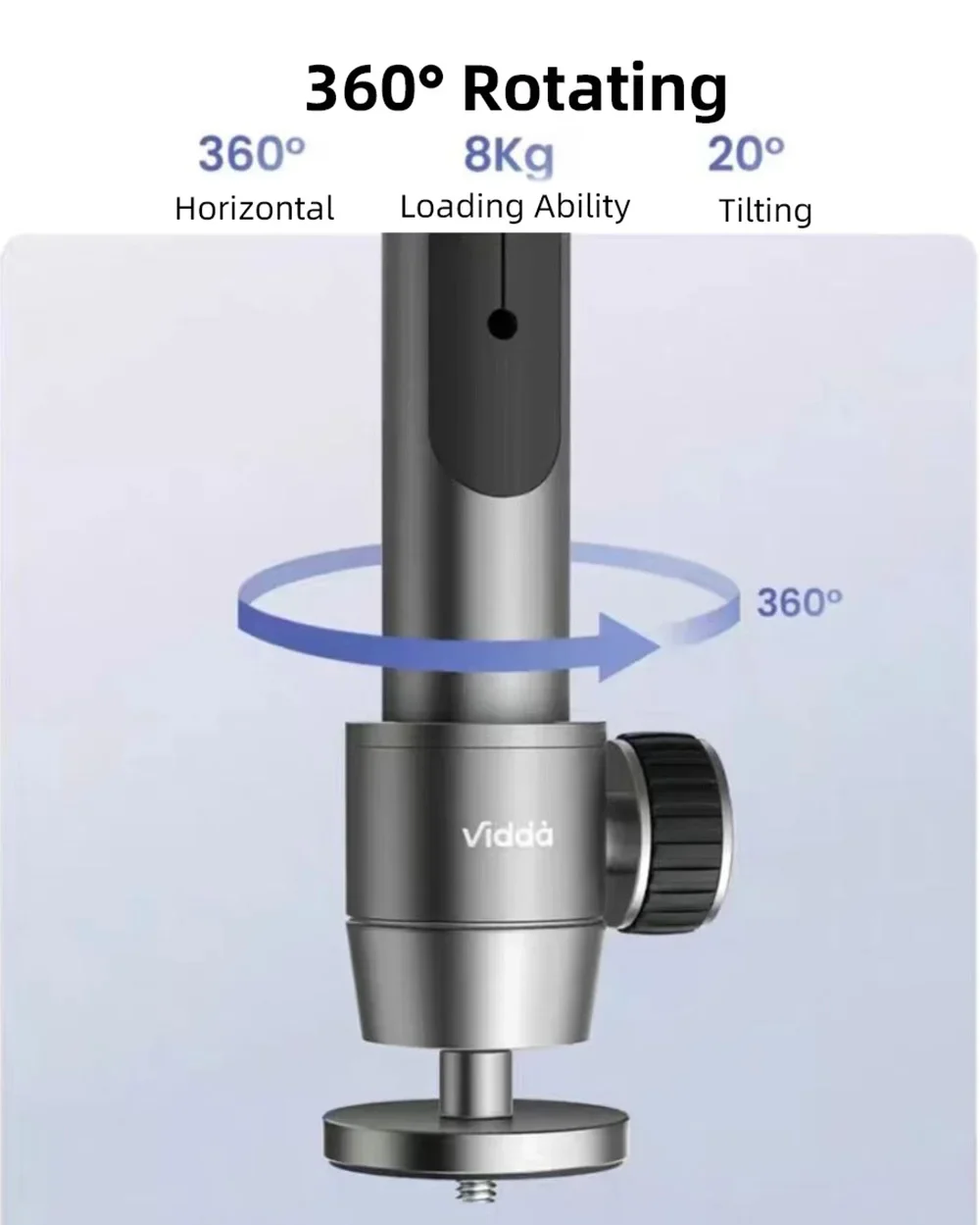 

C6 Aluminum Alloy Wall Projector Ceiling Bracket With Heavy Duty Mount Internal Wiring Loading Stable Adjustable Bracket