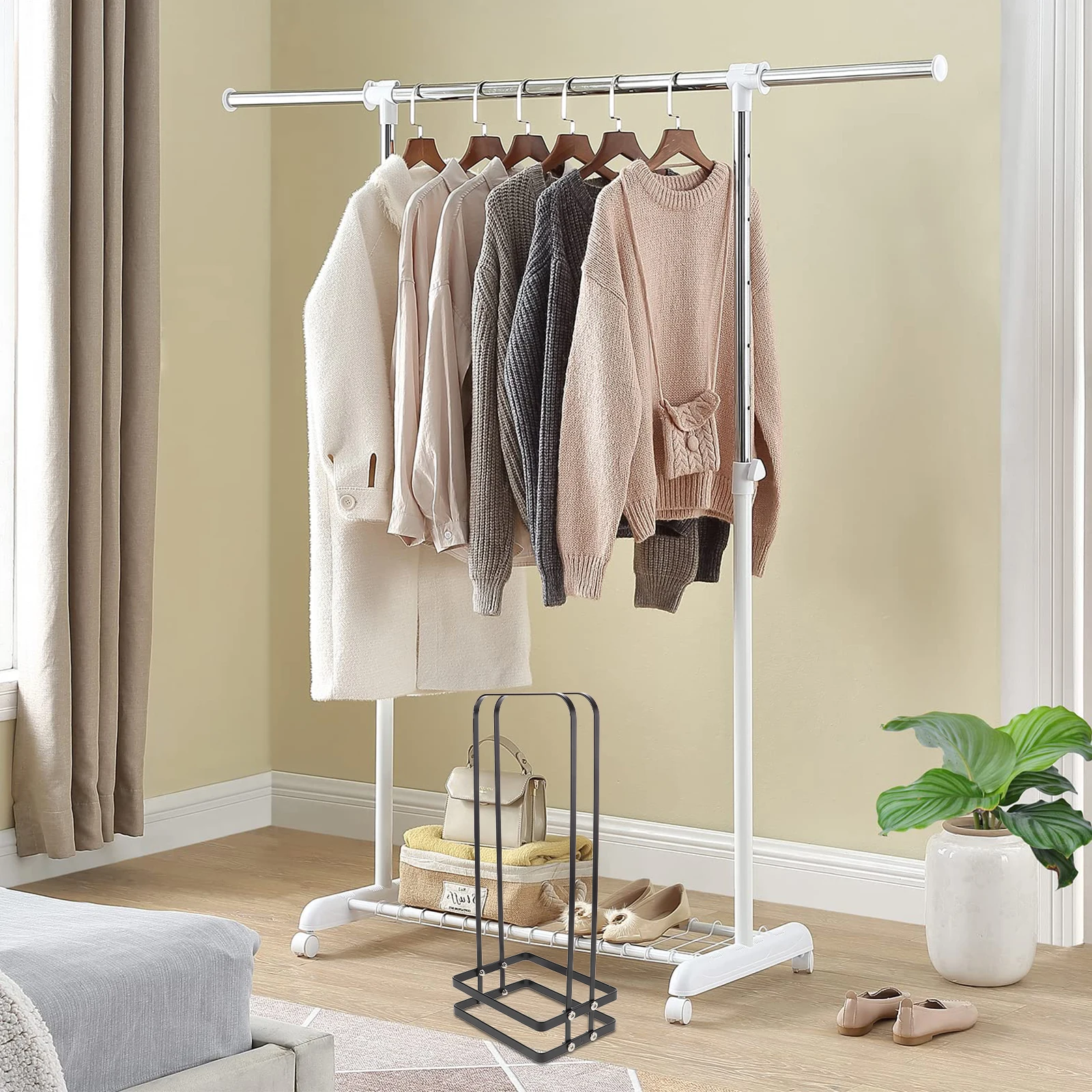 

Vertical Clothes Rack Hanger Finishing Racks Stacker Holders Clothing Organizer Storage Organizers Hangers
