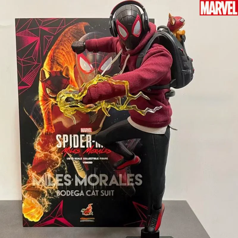 

In Stock Hottoys 1/6 Vgm50 Marvel Spider-Man Miles Morales Action Figure Toy Gift Model Collection Hobbies Cool Fancy Gift