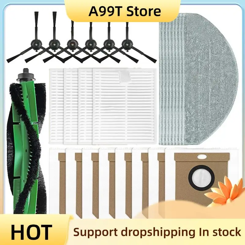 

A99T основный ролик, боковая щетка, мешок для пыли, детали для пылесоса, тканевые подушечки для швабры, фильтр, аксессуары для Hepa