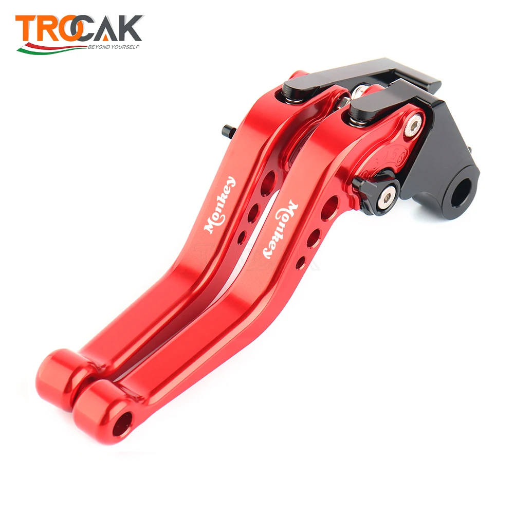 Para honda macaco z125 z 125 2019 2020 2021 2022 acessórios da motocicleta cnc curto guiador alavancas de freio embreagem ajustável