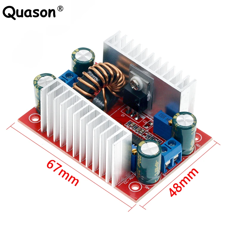 400W 15A DC-DC Power Converter Boost Module Step-up Constant Power Supply Module 8.5V-50V to 10V-60V LED Boost Module Wholesale