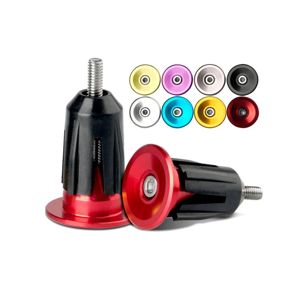 Bicycle Components Expansion Lock Ends Plugs Aluminum Alloy Rubber For 22-24mm Handlebar