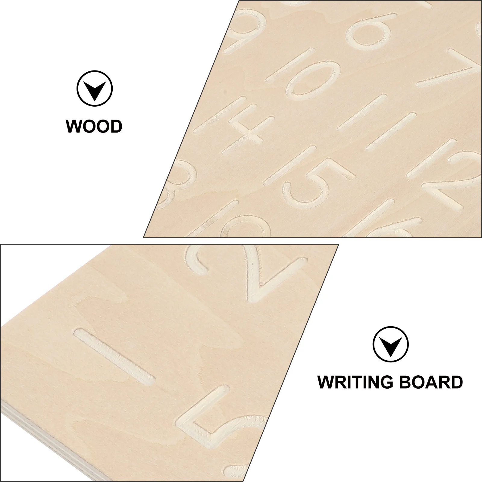 

Practical Toy Number Learning Puzzle Kids Writing Practice Children Gift Wooden Early Educational Toys Concave Convex Groove