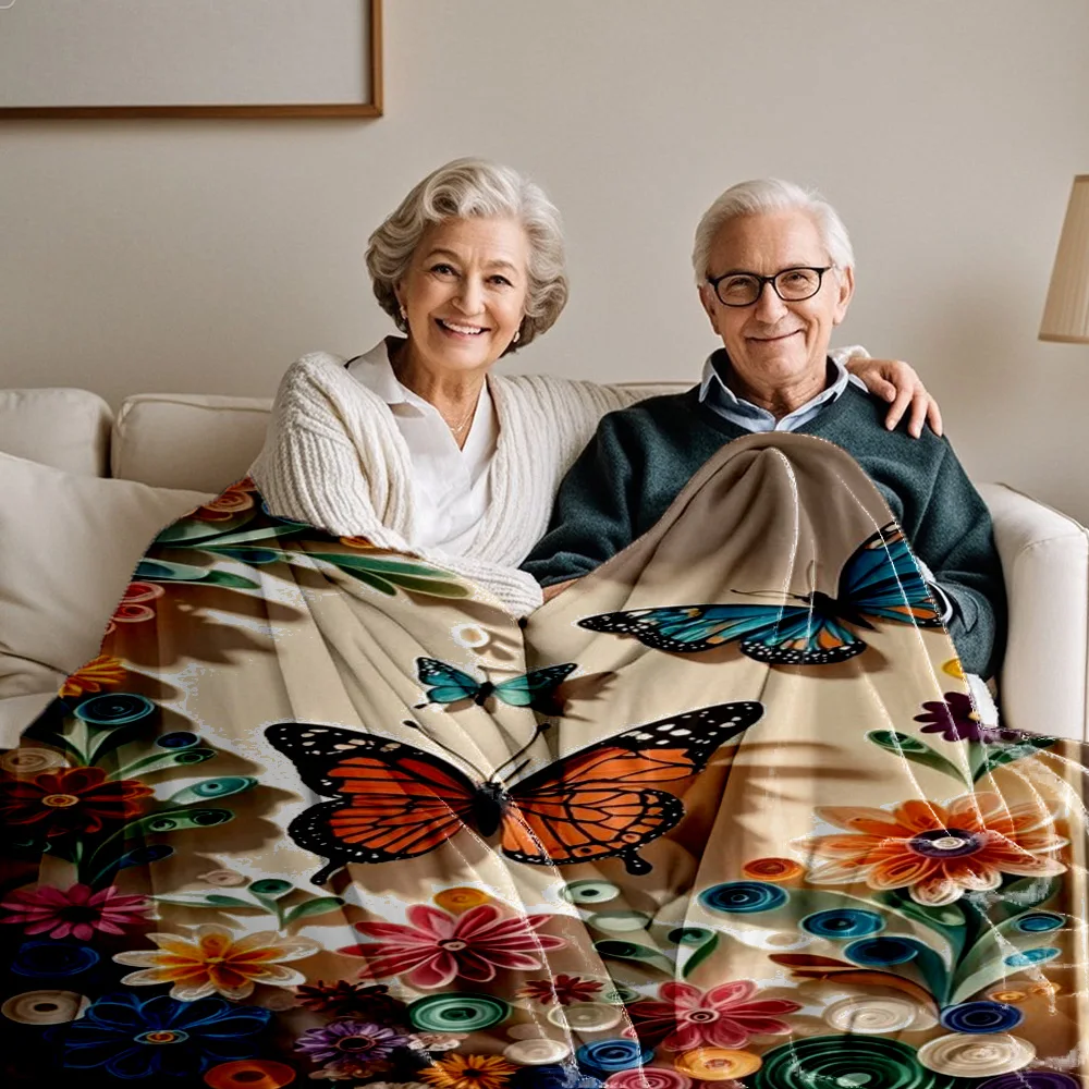 

Тяжелая фланель | Селекция праздничного подарка | Мягкий и нежный | Сохраняет тепло | Одеяло для декора комнаты, товары для кемпинга