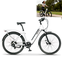 Electric Bike 700C 28 Inch Trekking Bike E-city Bike with 43.2V 13Ah Lithium Battery for Long Range up to 120 KM, W 250 Motor