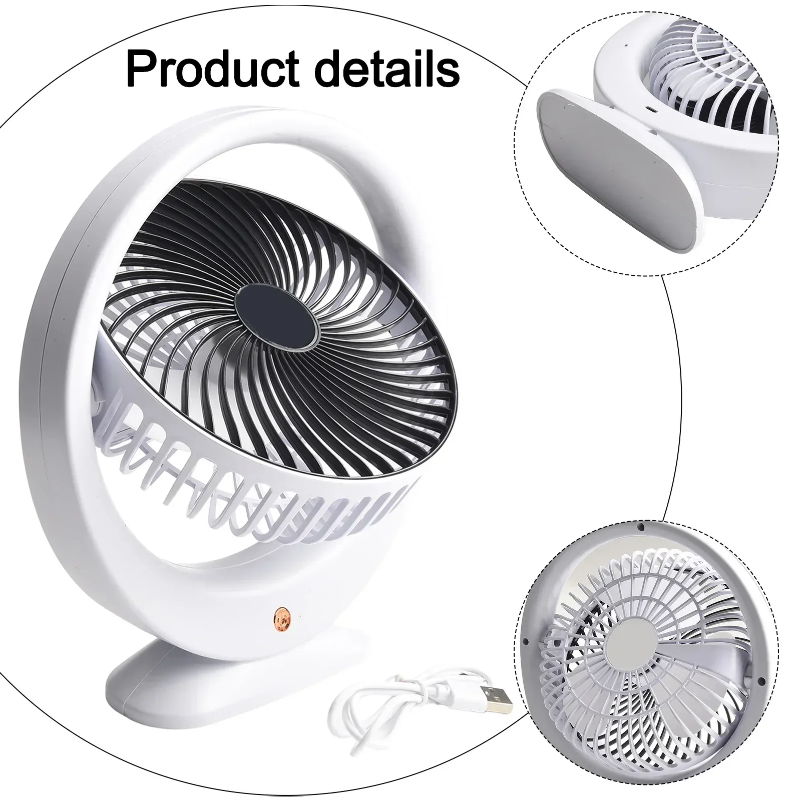 Portable USB Desktop Fan with Silent Performance and Special Large Wind for Dormitory Study and Office Use Small Fan