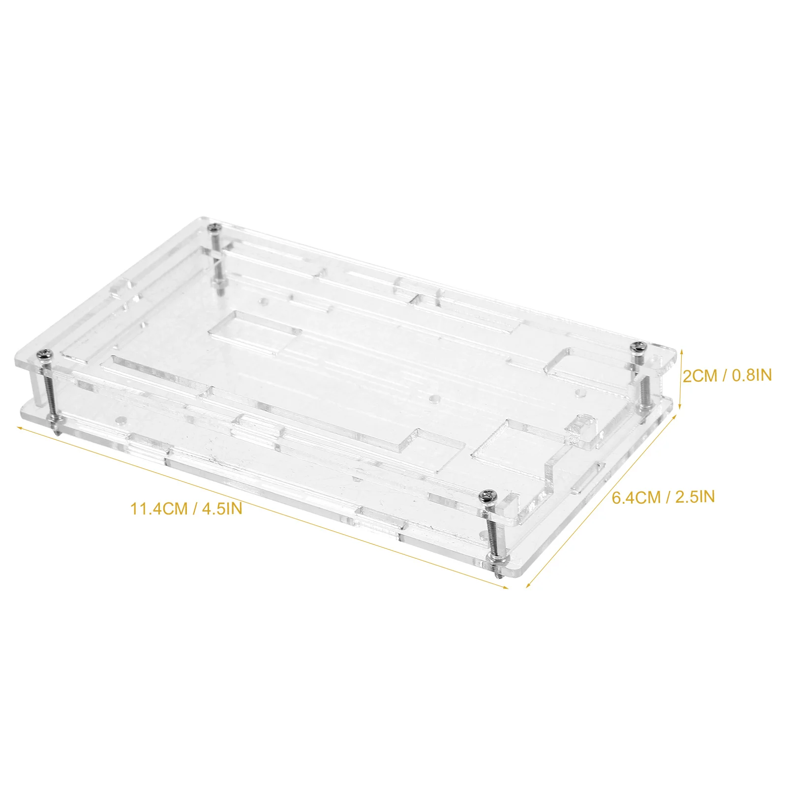 

Enclosure For Development Board Acrylic Shell Protective Case Fixing Frame Heat Dissipation Compatible 3D Printer Accessories