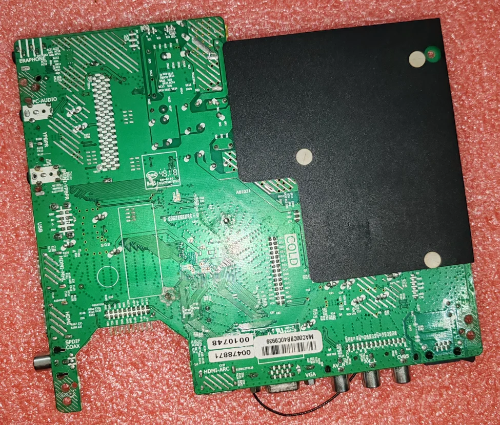 P75-2841V6.1  Android WiFi three in one TV motherboard with  physical photo, tested well, for 82V 550ma 600ma