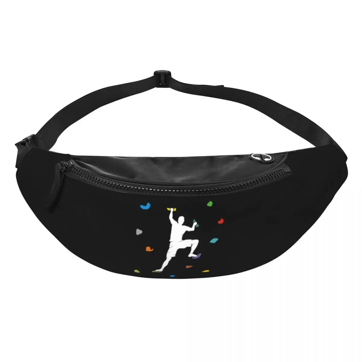 Bouldering Hall Climb Wall Fanny Pack Men Women Custom Rock Climbing Crossbody Waist Bag for Running Phone Money Pouch