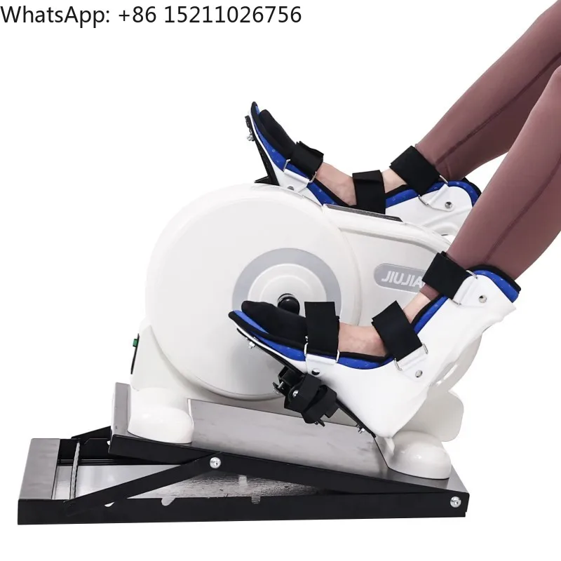 Electric Disabled Physical Therapy Rehabilitation Equipment Arm and Leg Pedal Exerciser Mini Exercise Bike Pedal with Foot Boots