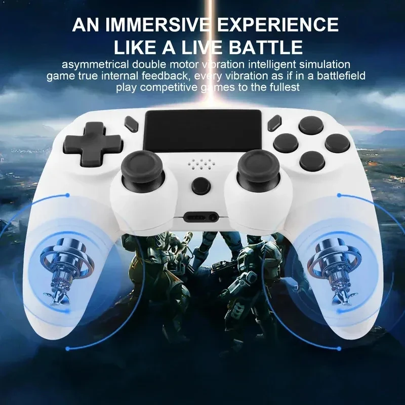 2026New Wireless Gamepad With 6-axis Gyroscope PC Joystick touchpad Dual Vibration For PS5 PS4 PC Multi-function Controller Hot