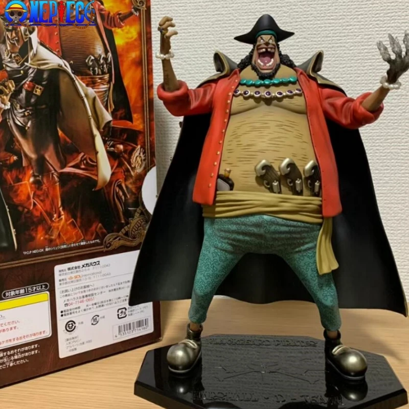 

New Bandai Anime One Piece 27cm Character Marshall D Teach Blackbeard Action Figure Model Bookshelf Decoration Toy Gift For Kid