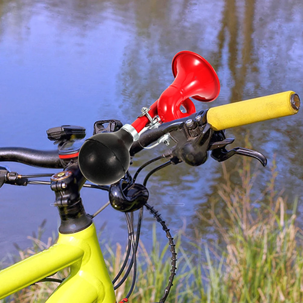 

2pcs Portable Bike Aluminum Alloy Loud Manual Cycling Horn For Mountain Road Bikes Durable Safety Bicycle Accessories Squeeze
