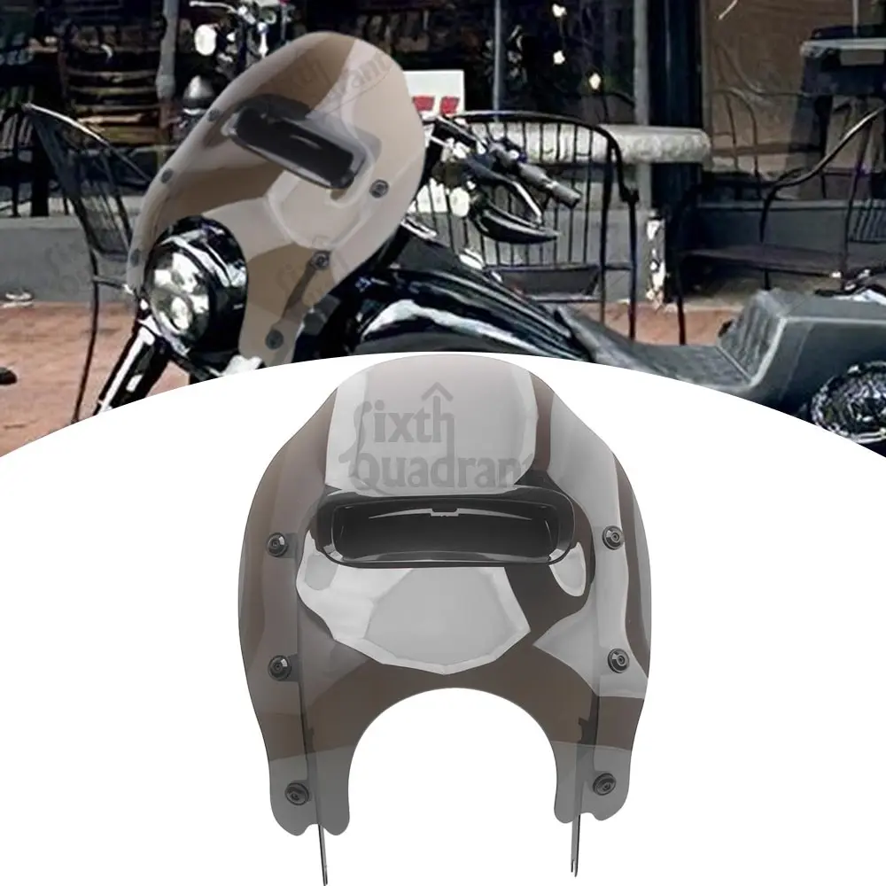 

Ветровые дефлекторы из акрила для мотоциклов Harley Road King FLHRC/I, FLHR/I, FLHRXS 1994-2025, коричнево-черные