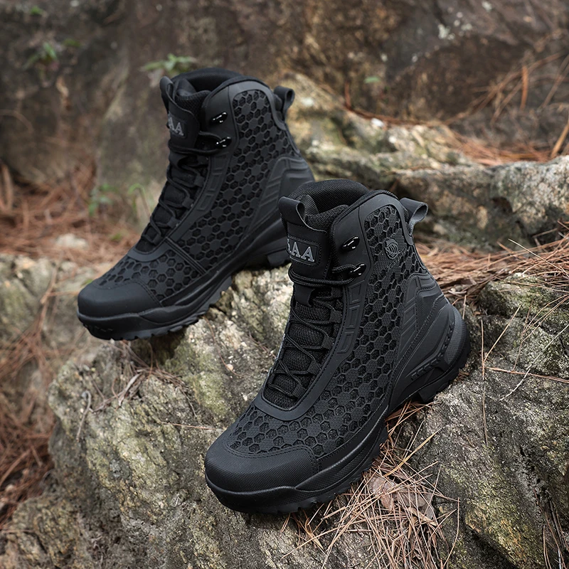Army Boots Breathable Work Waterproof Ultrallight Hunting Boots Anti-Slip Rapid Response Tactical Boots Ankle Warm Desert Boots