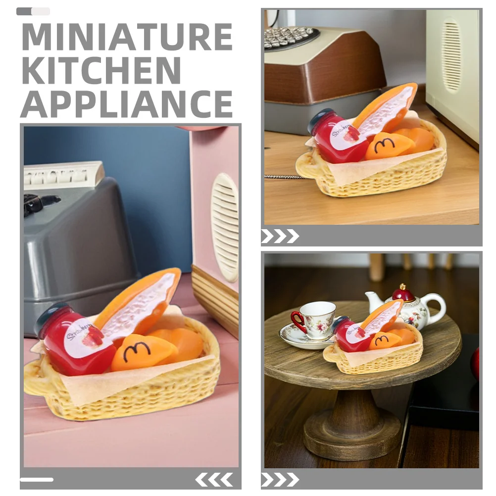 7 pezzi set di elettrodomestici da cucina in miniatura cucina di simulazione per bambini strumenti di cottura realistici per case delle bambole finta di giocare a Decor