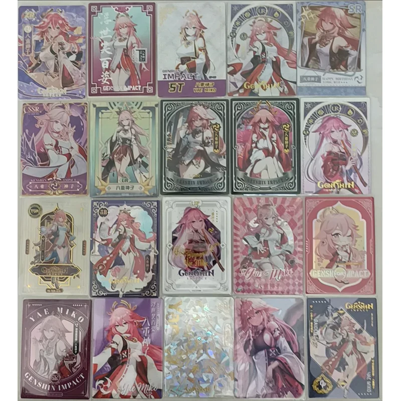 Goddess Story Yae Miko Beelzebul Ganyu Hu Tao Keqing Yoimiya Character Collection Series Cards boy toy Birthday Christmas gifts