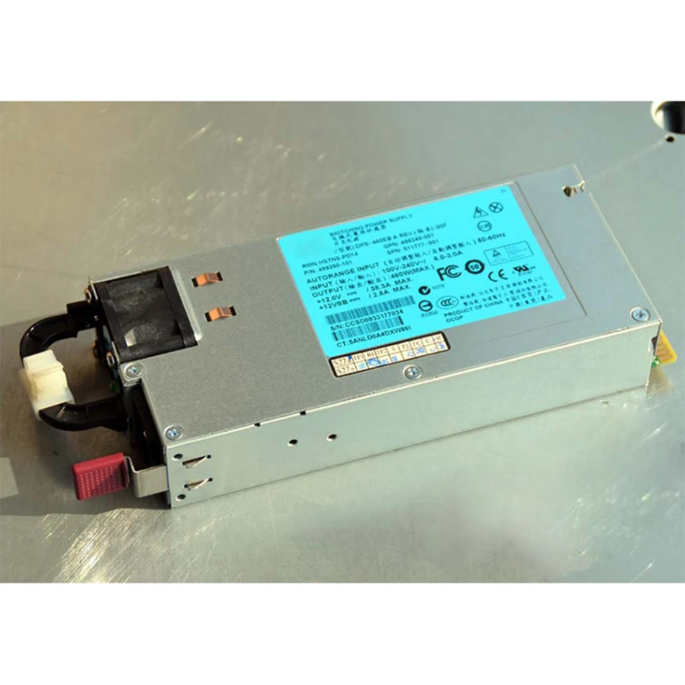 

460W for 511777-001 499249-001 for HP DL360 DL380G6 G7 G8 Server Power Supply