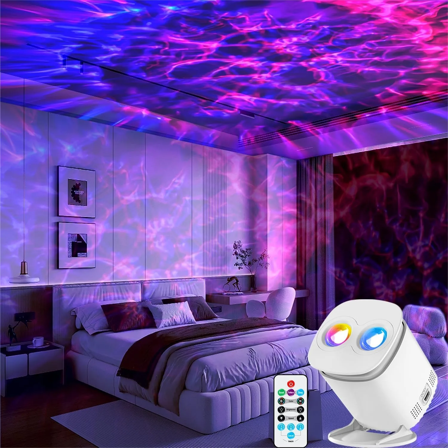 

Galaxy Projector with Remote and Timer for Bedroom Night Light Kids Room Decor Birthday Gift