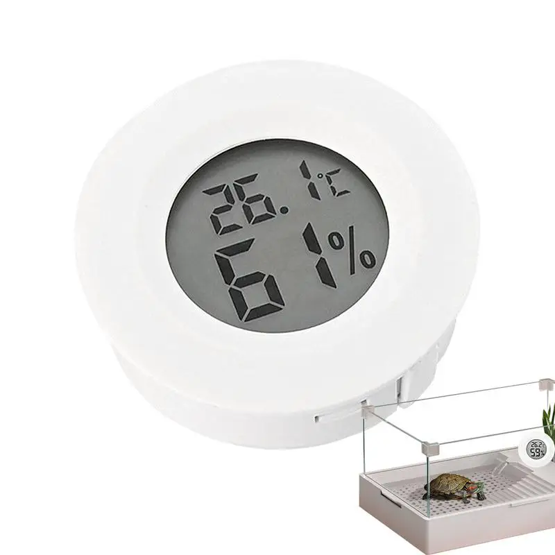 Digital Hygrometer Temperature Gauge Round Greenhouse Monitor Digital Thermoscope With Temperature And Humidity Monitor For