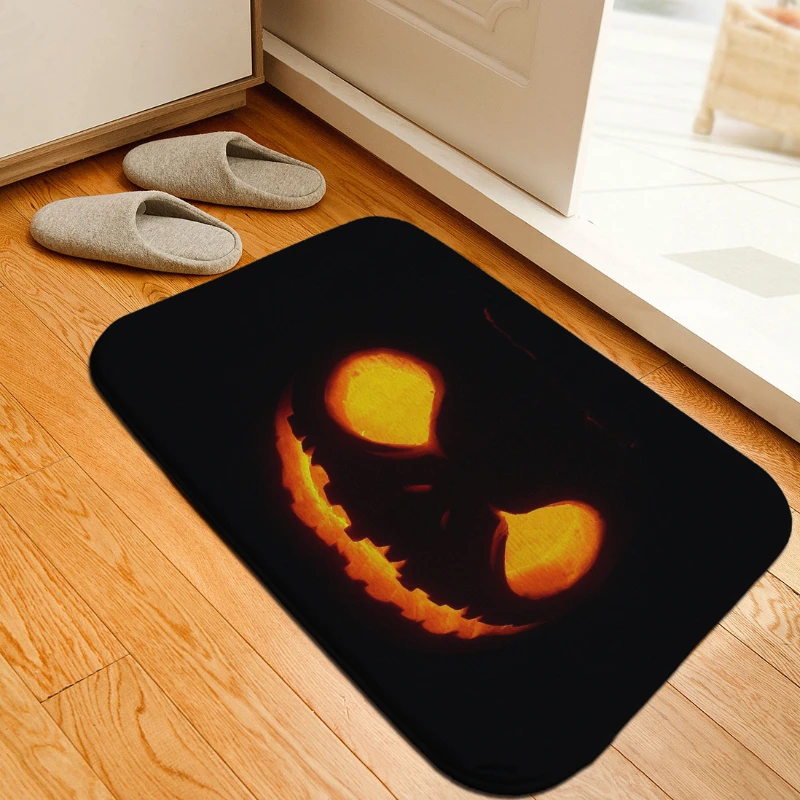 

Bat Halloween Witch Dusk Pumpkin Home Door Anti Slip Floor Mat Bedroom Living Room Floor Mat Bathroom Mat Floor Mat Doormat Rug