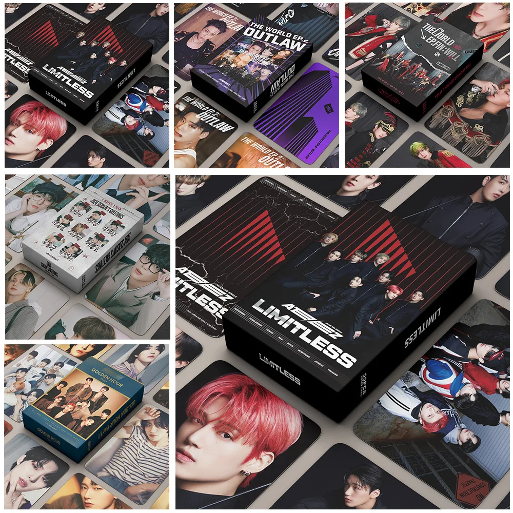 

55PCS Kpop ATEEZ Album Lomo Cards Photocards Photo Print Card SEONGHWA YUNHO YEOSANG SAN Fans Gift